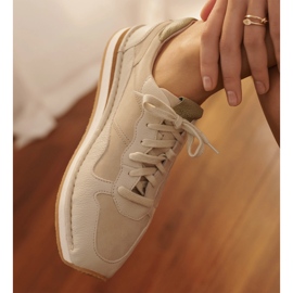 Marco Shoes Torino tornacipő bézs 1