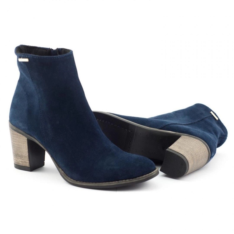 Olivier Sara Navy blue magas sarkú csizma kék 3