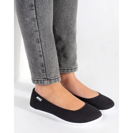 Női fekete szövet balett lakások 1