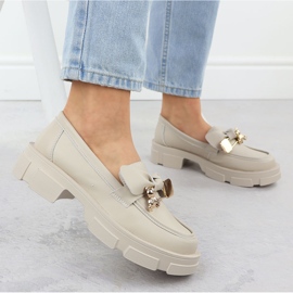 Bőr női sarkú cipő filippo dp610 bőr bézs 2 Bőr női sarkú cipő filippo dp610 bőr bézs 2