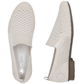 Női textilcipő nyitott bézs rieker 51969-90 2