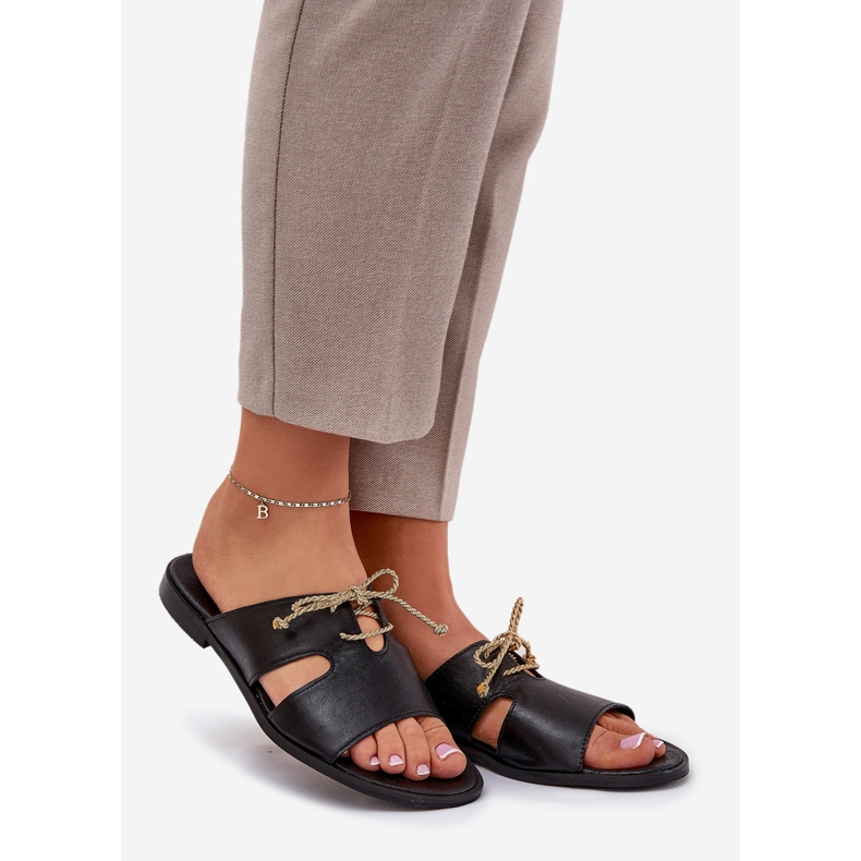 Női bőr papucs flops zazoo 3022 fekete 1 Női bőr papucs flops zazoo 3022 fekete 1