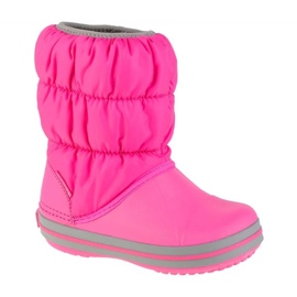 Lányok hócsizma crocs téli puff boot 14613-6tr rózsaszín 3