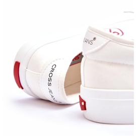 Női Cross Jeans Fabric tornacipő LL2R4043 fehér 2