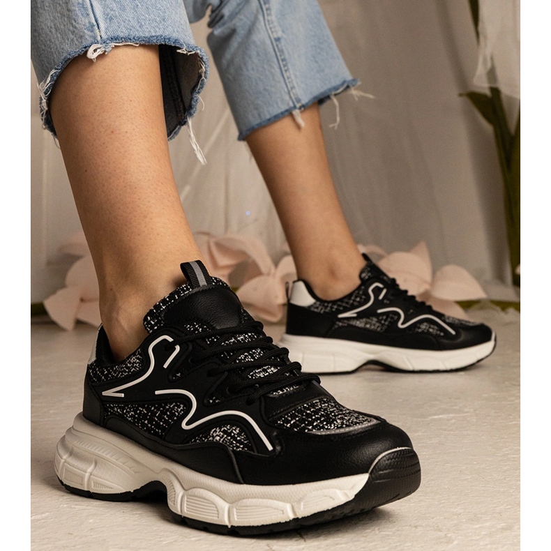 Fekete cipők sport cipők 2