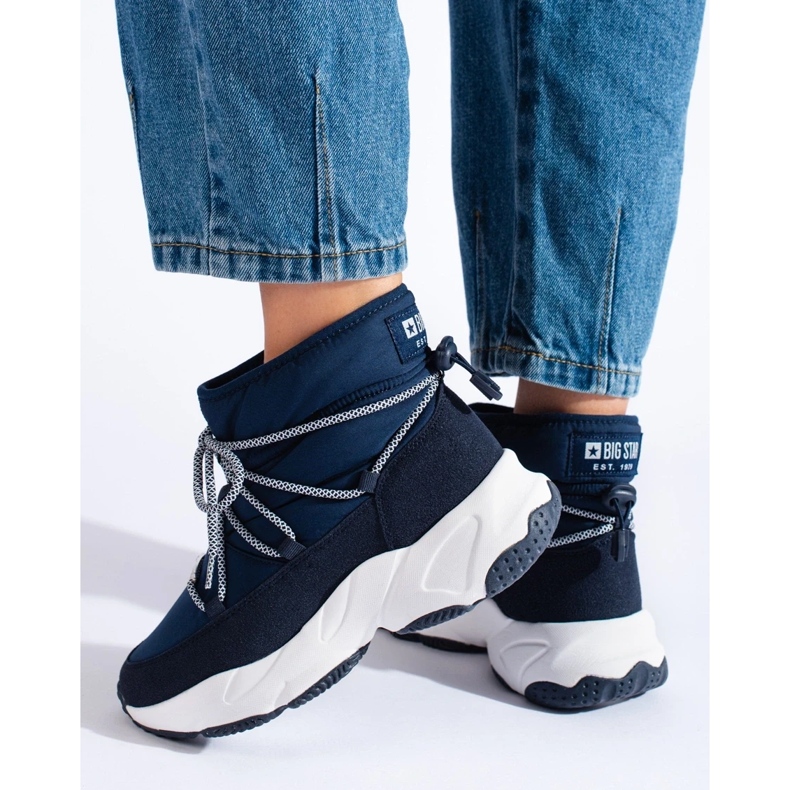 Női sötétkék hócsizma Big Star KK274273 1