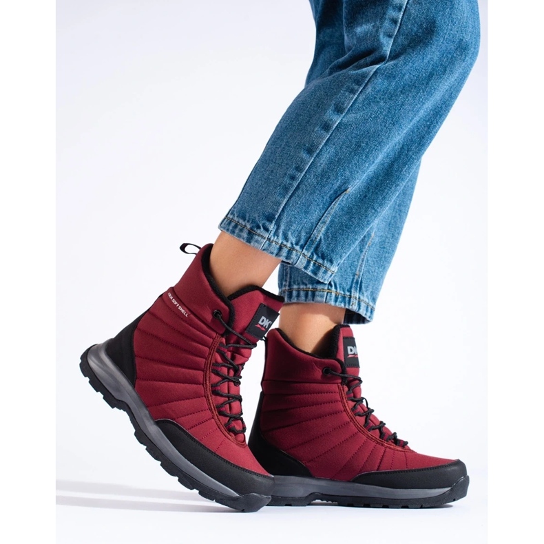 DK vízálló női magas trekking cipő fekete 2