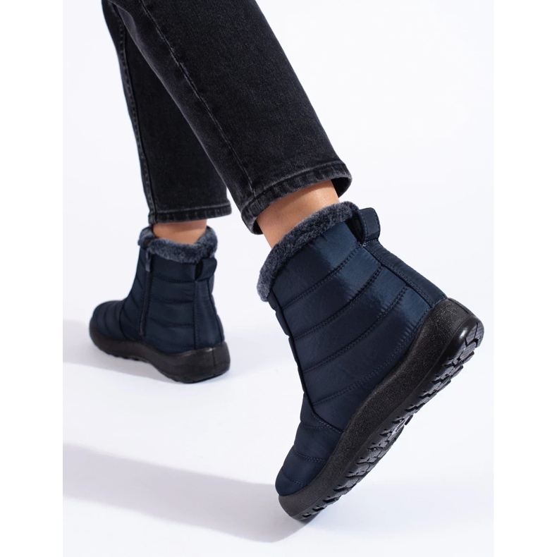 W. Potocki Sötétkék női bokáig érő hócsizma a Potockitól 2