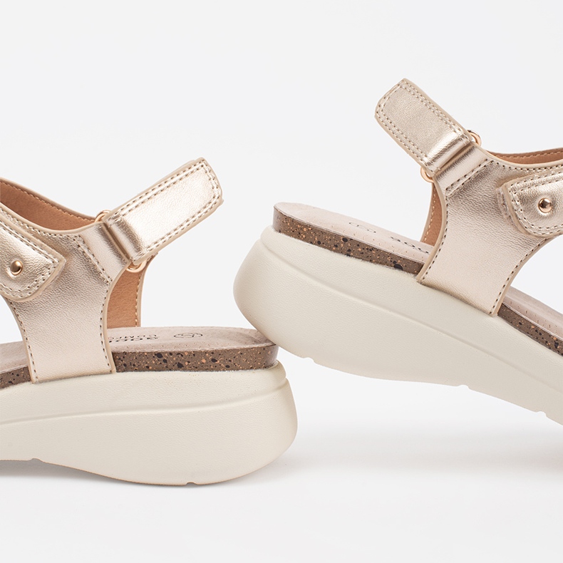 Goodin Kényelmes női arany szandál aranysárga 1