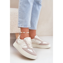 Női tornacipő, bézs 2