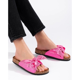 Kényelmes flip-flop masnival rózsaszín 1