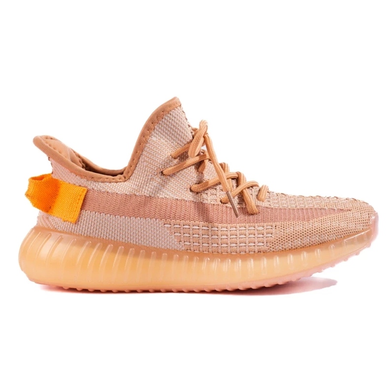 Textil cipők a platformon narancs 2