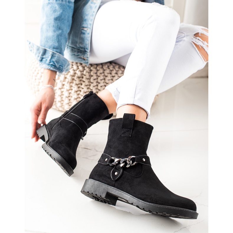 Klasszikus velúr munkások fekete 2