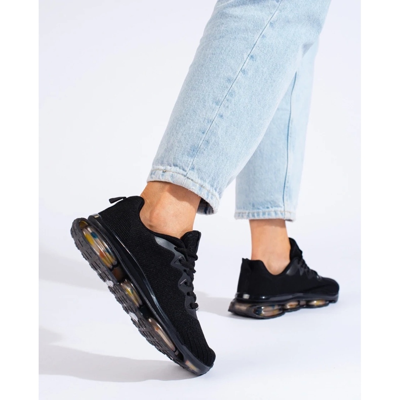 Sportcipők Gumi Platformon fekete 1