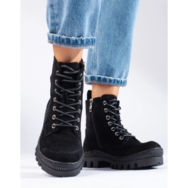 S. BARSKI S.BARSKI fűzős csizma fekete 1