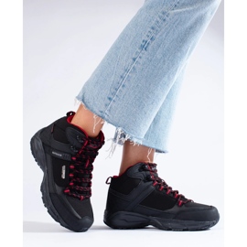 Női trekking cipő magas DK fekete felsővel 2