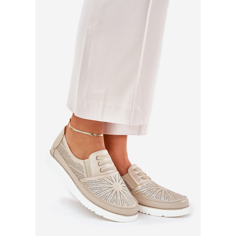 Női cipő, nyitott arany arany cipő aranysárga 1