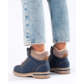 Női kék színű hőszigetelt túrabakancs 1