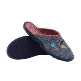 Befado női cipő papucs 235d151 papucs barna kék 3