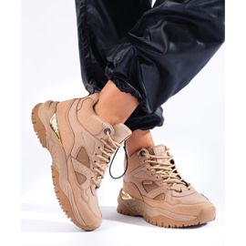 Női Big Star tornacipő KK274355 bézs 1