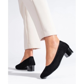 W. Potocki Női fekete áttört pumpák Potocki 1