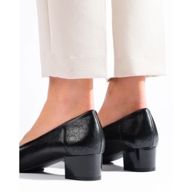 W. Potocki Női alacsony sarkú pumpák Potocki fekete 1