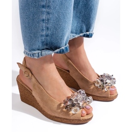 W. Potocki Női bézs espadrille ékszandál a Potocki márkától 1