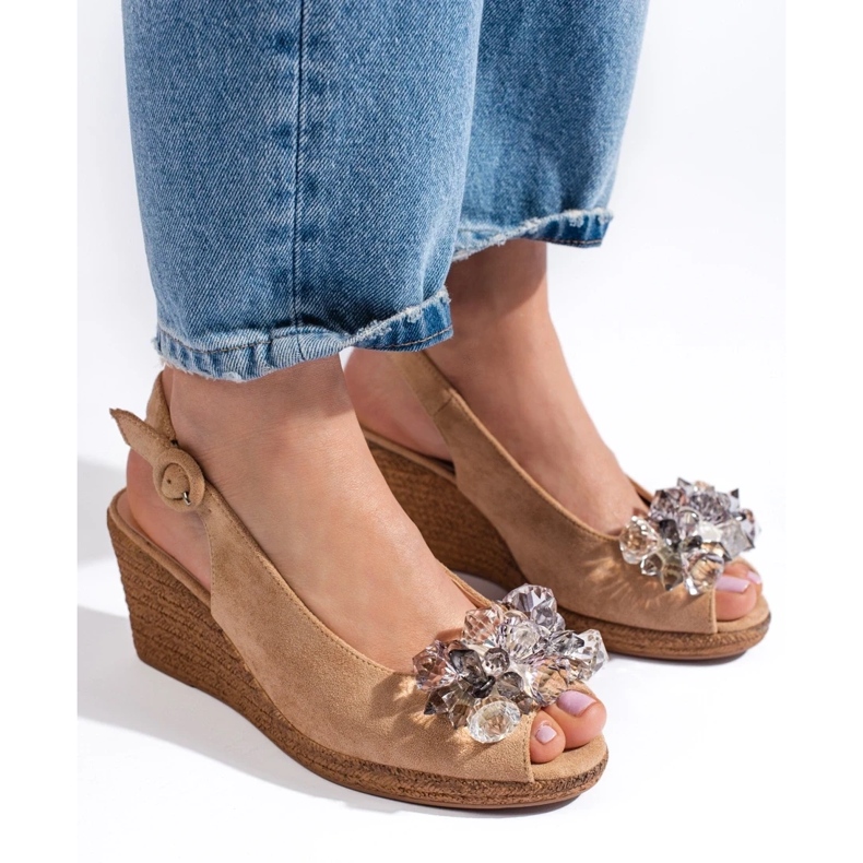 W. Potocki Női bézs espadrille ékszandál a Potocki márkától 1