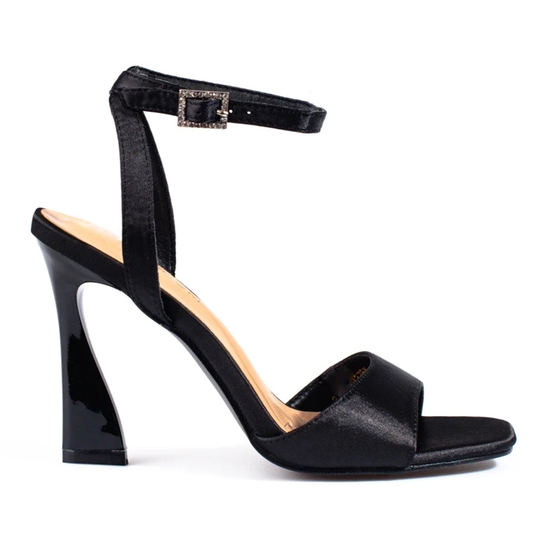 W. Potocki Női magas sarkú szandál Potocki fekete 2