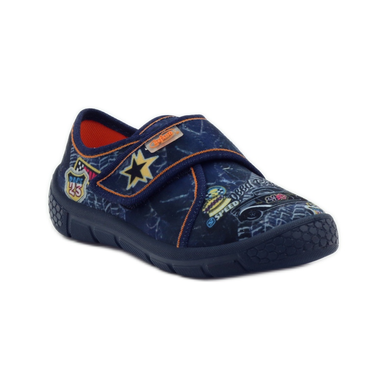 Papucs Super Light Bottom Car Befado sötétkék narancs 1