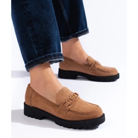 W. Potocki Női velúr naplopók Potocki teve barna 2