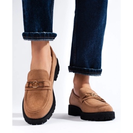 W. Potocki Női velúr naplopók Potocki teve barna 1