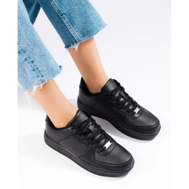 Klasszikus fekete Shelovet női sportcipő 1