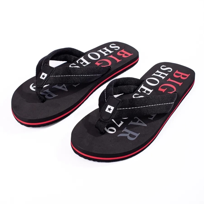 Big Star férfi fekete papucs LL174614 1