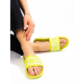 Női sárga papucs Big Star ll274742 1