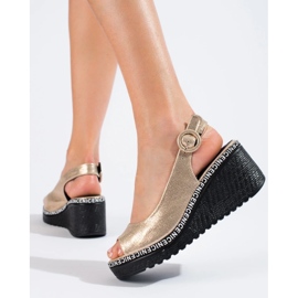 Shelovet arany ékszandál aranysárga 2