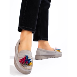 W. Potocki Potocki szürke velúr boho naplopók rojtokkal 2 W. Potocki Potocki szürke velúr boho naplopók rojtokkal 2