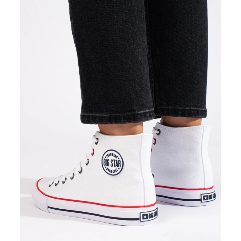 White Big Star T274026101 női magas tornacipő fehér 1