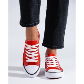 Shelovet piros klasszikus tornacipő 2