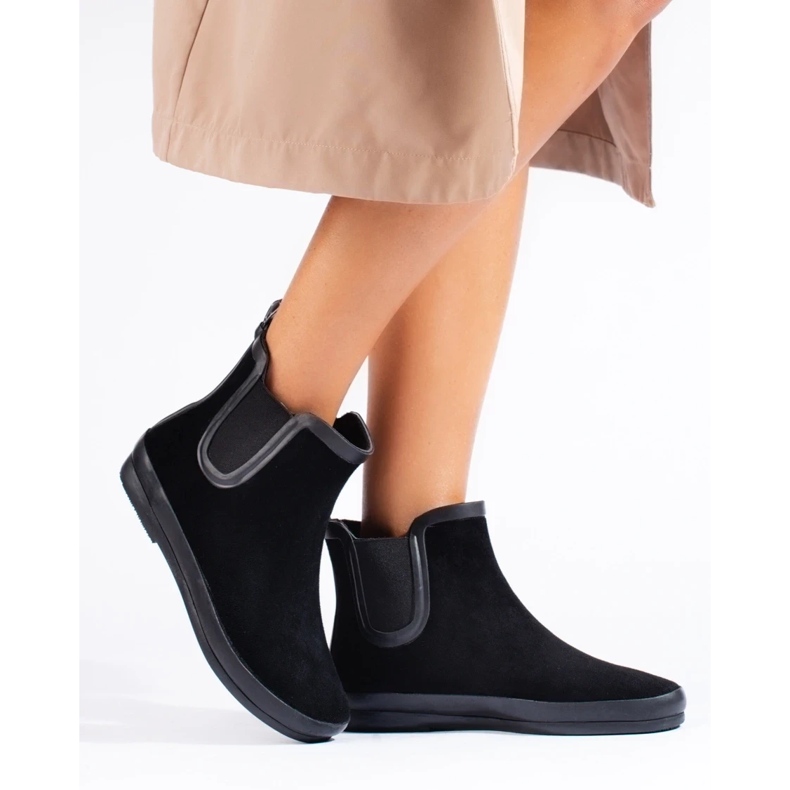 W. Potocki Velúr fekete wellingtons szigetelt fekete Potocki 2