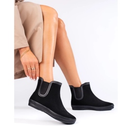 W. Potocki Velúr fekete wellingtons szigetelt fekete Potocki 1