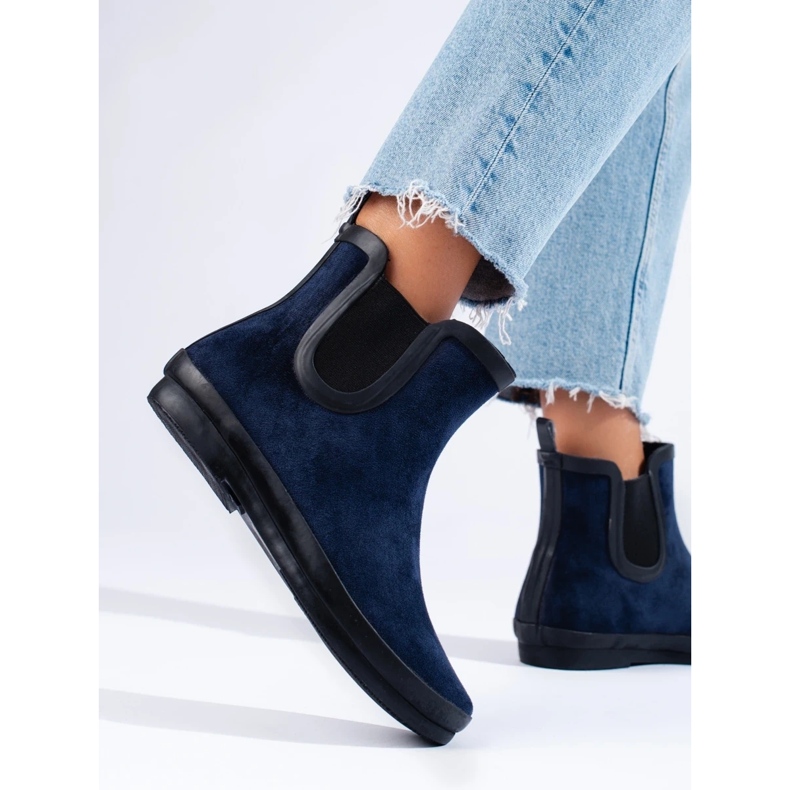 W. Potocki Sötétkék velúr szigetelt kucsik a Potockitól 1