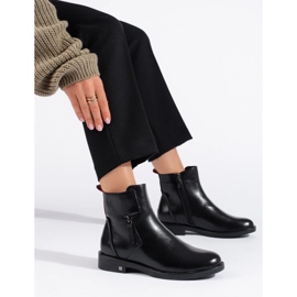 W. Potocki Fekete elegáns női bokacsizma a Potockitól 2