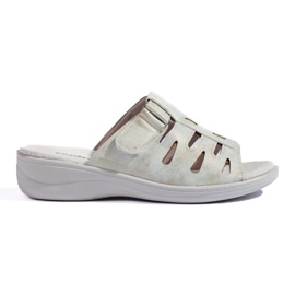 Női kényelmes szürke papucs 1