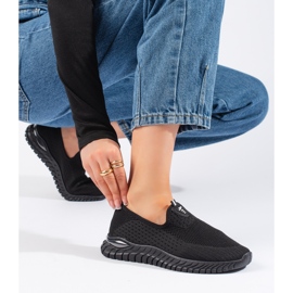 Fekete textil női tornacipő 2 Fekete textil női tornacipő 2