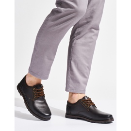 Férfi barna fűzős cipő 1