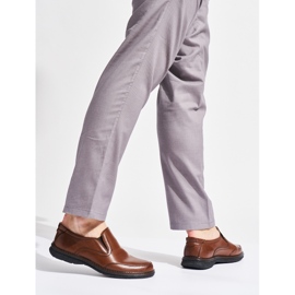 Férfi barna bebújós cipő 1