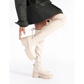 Cream platform muskétások bézs 2