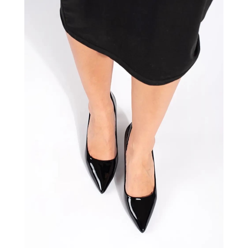 Seastar Lakkozott klasszikus fekete női magassarkú 1