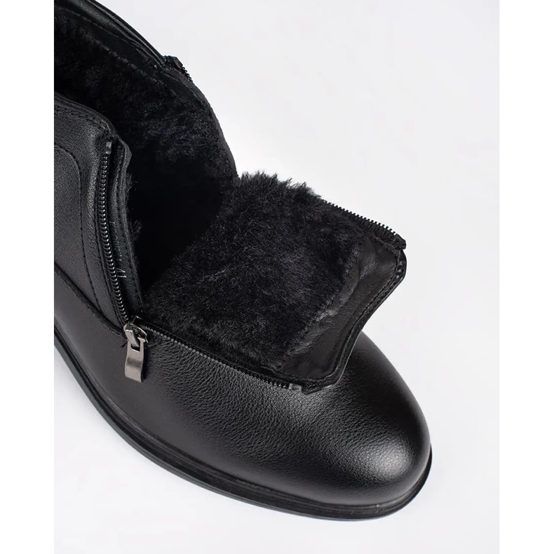 Fekete téli szigetelt férfi csizma 1 Fekete téli szigetelt férfi csizma 1